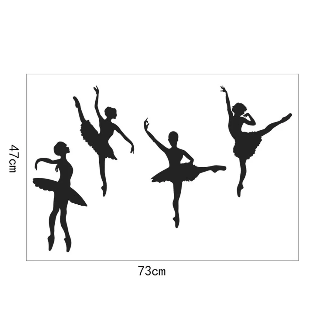 Creative Ballet Girl Combination Wall Stickers Children'S Room Home DIY Decoration Living High Quality | Дом и сад