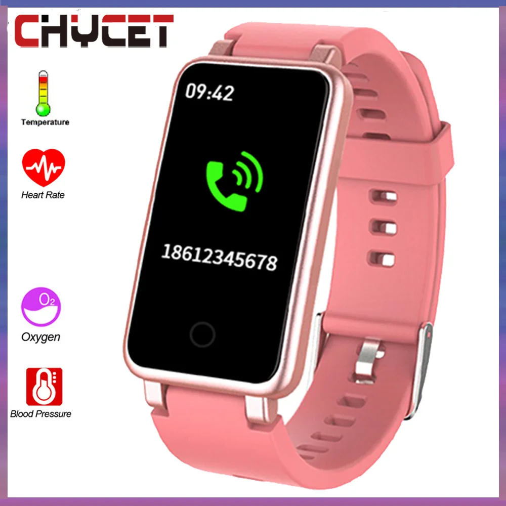 

CHYCET NEW Smart Watch Men Women Heart Rate Monitor Fitness Tracker Ip67 Waterproof for iOS Android 0.96 Inch Full Touch Screen