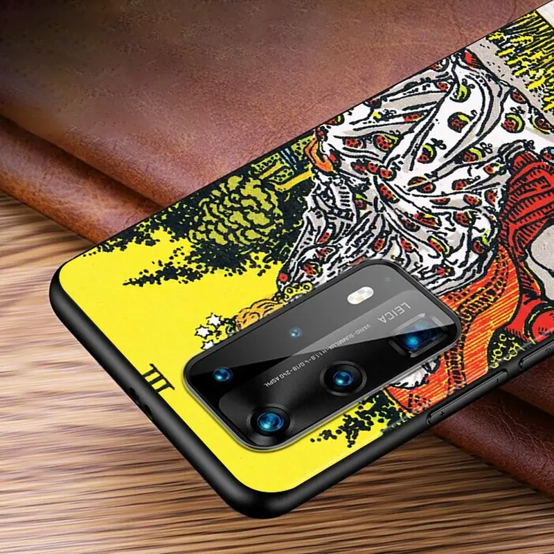 

Luck Prediction Tarot For Huawei P Smasrt 2018 2019 2020 2021 Smart S/Z Smart Plus Smart Pro Black Soft Cover Phone Case