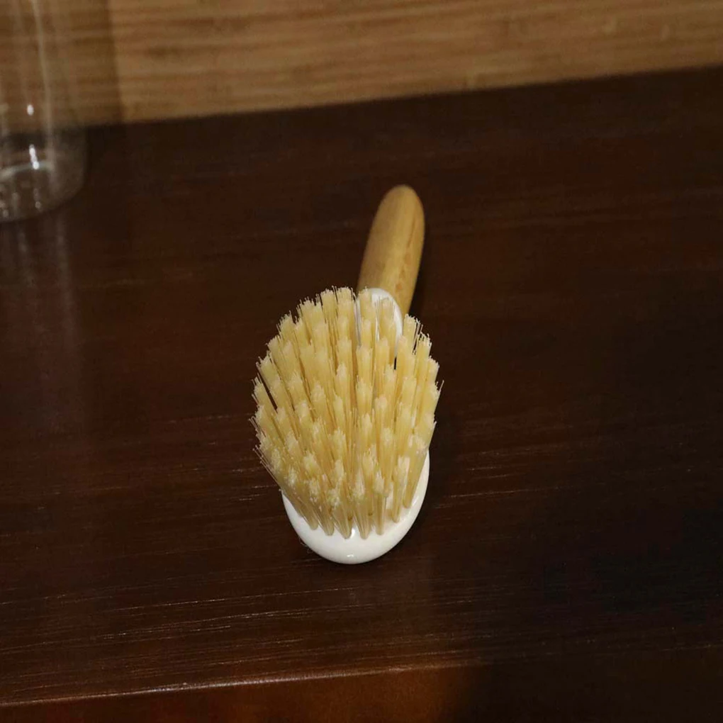 Деревянная ручка щетка для мытья посуды миски скруббер кухонные принадлежности