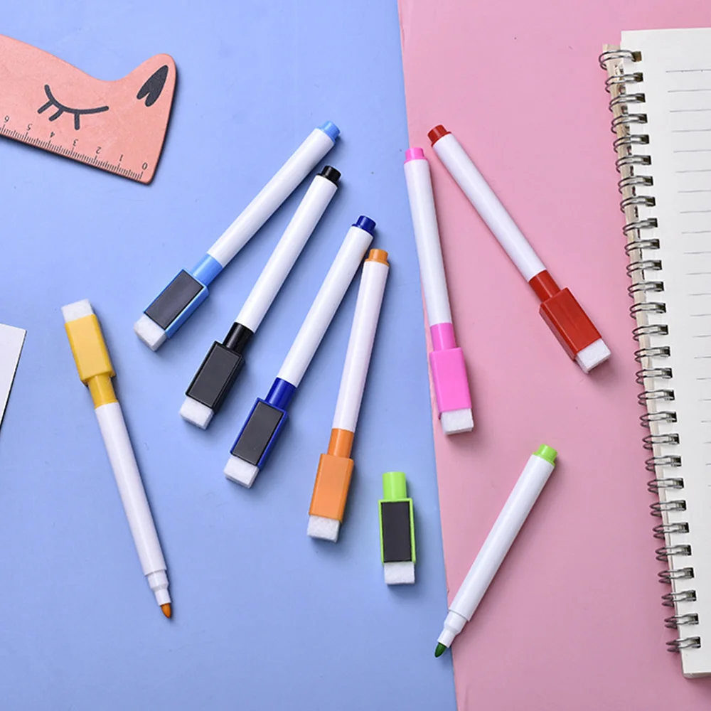 

1 Set 24pcs Colorful Magnetic Markers with Eraser Cap for Home (Assorted Color)