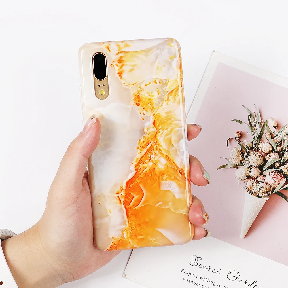 Чехол для телефона LOVECOM для huawei mate 30 20 Pro Lite P30 P20 Pro Lite Nova 4 3 3e винтажная мягкая задняя крышка IMD с треснутым мрамором