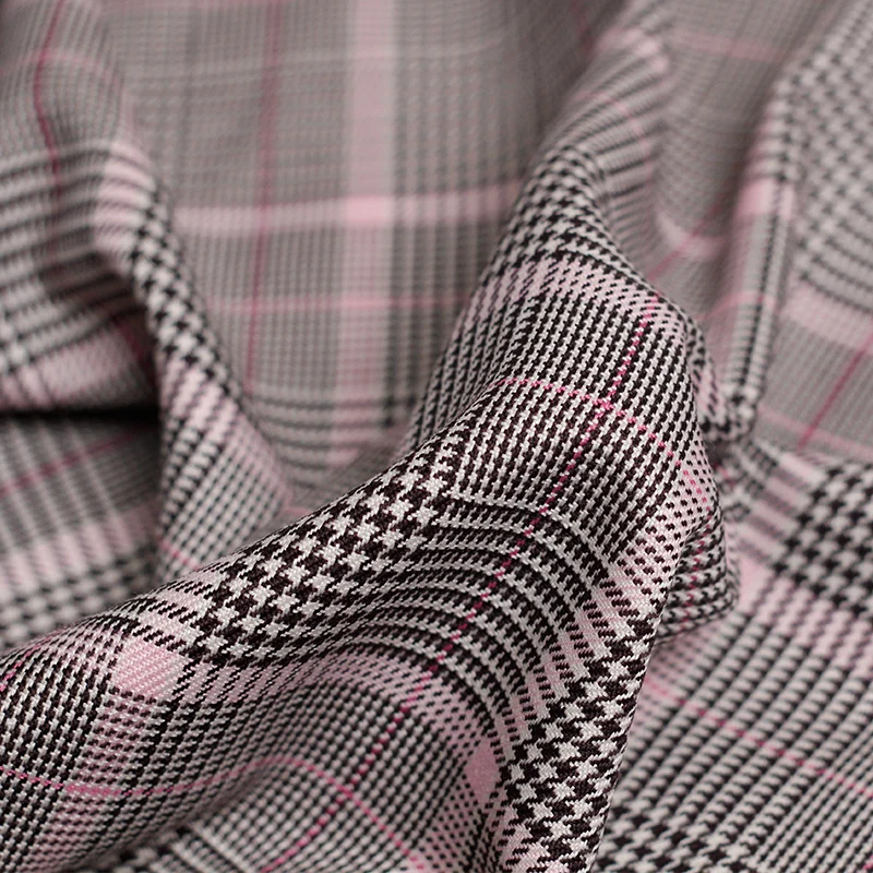 Pearlsilk японская пряжа окрашенная в гусиную лапку шерстяная ткань материалы