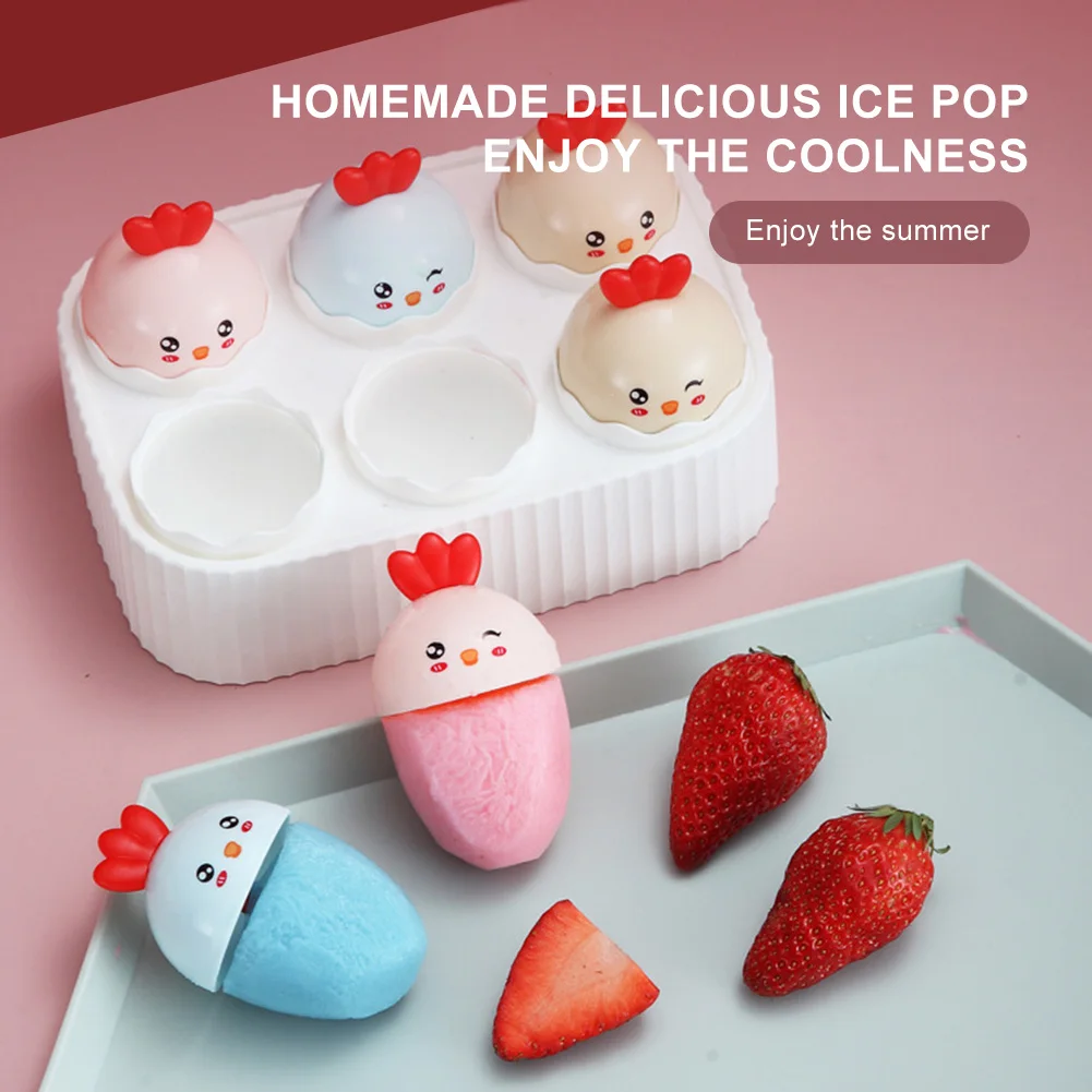 

Popsicle Mold Maker, 6 Funnels with Built-in Lid Plastic Ice Pop Maker