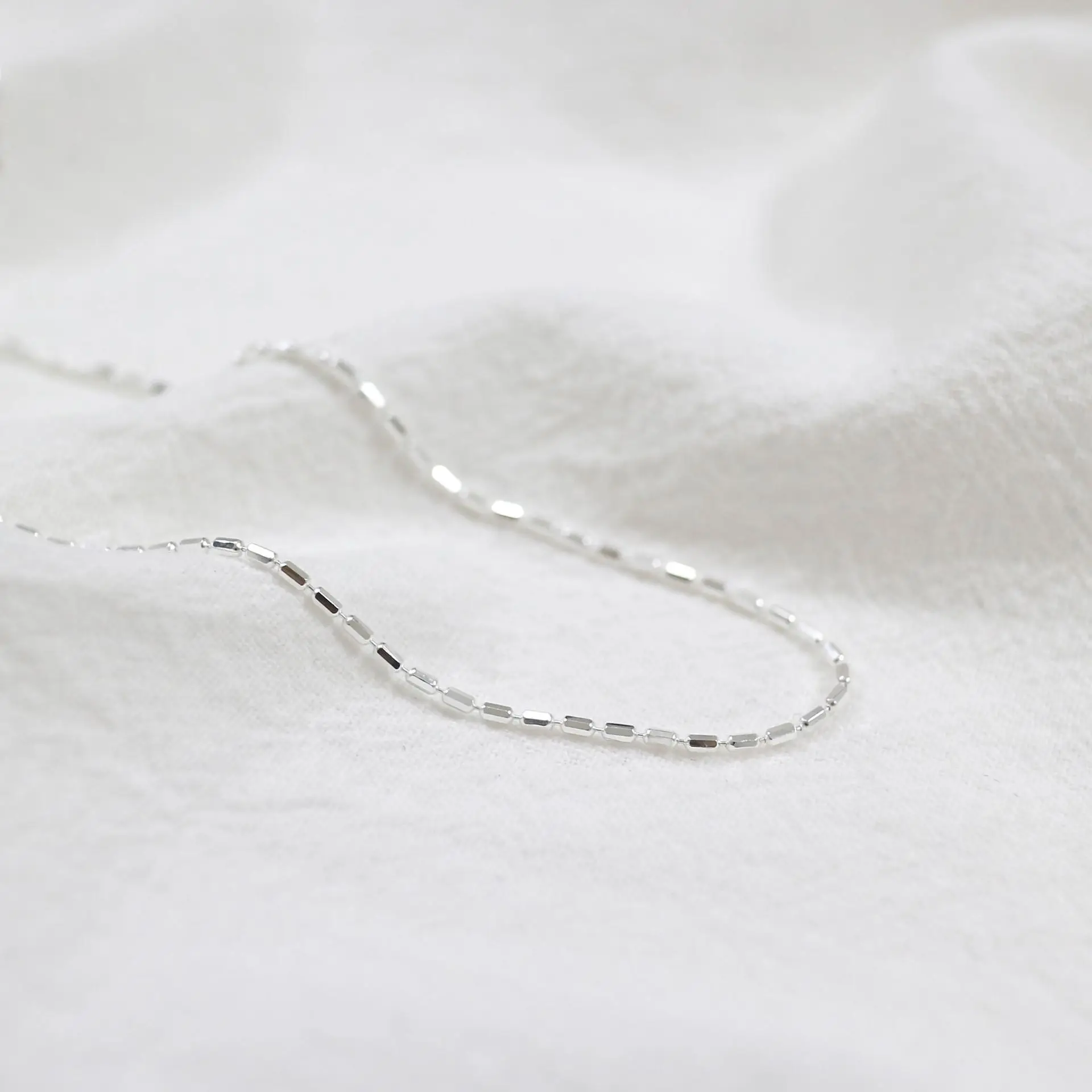 Цепочка Женская универсальная из серебра 925 пробы в виде цветка |