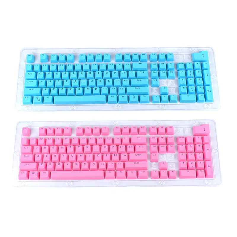 104 клавиши с двойной подсветкой PBT колпачки для ключей игровая Радужная клавиша s