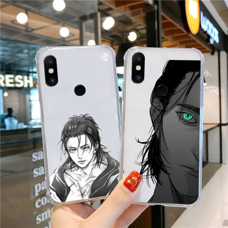 

attack on Titan Phone Case Transparent For Xiaomi CC 9 11 MAX3 Mix3 MIX2 6X 8 5x 10S 11 10 X SE lite Pro
