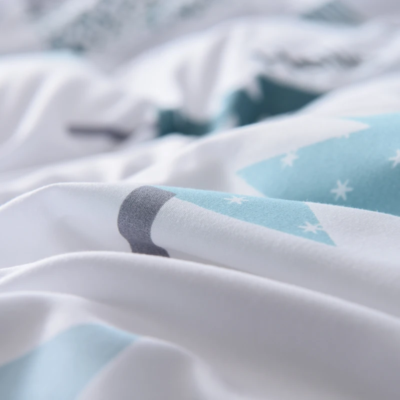 Liv-Esthete Tree Bedding Set Nordic Duvet Cover Double Queen King Bedspread Flat Sheet Home Textiles Decor Adult Bed Linen | Дом и сад