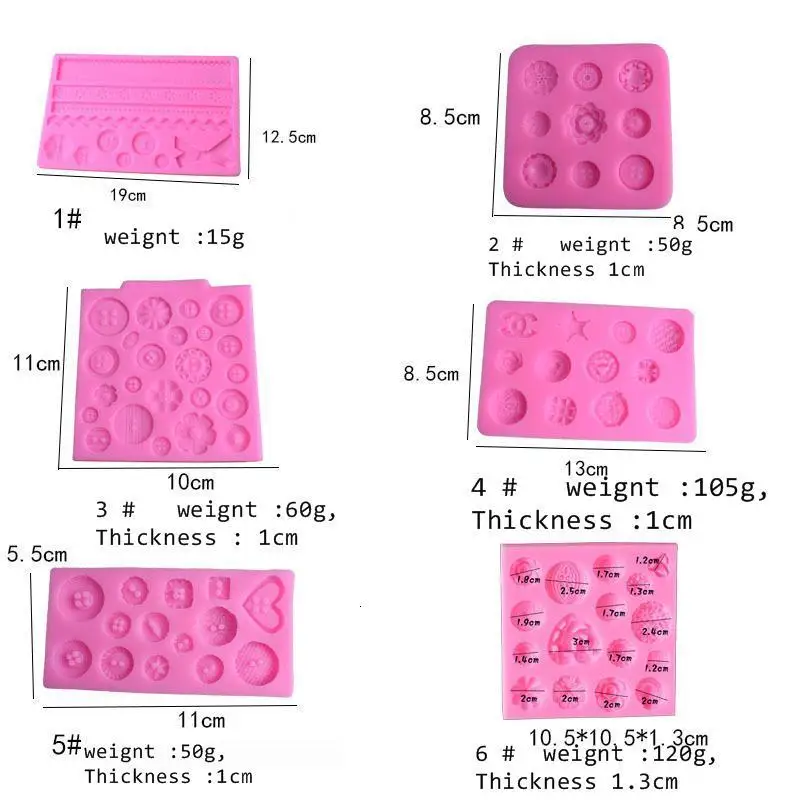 DIY силиконовые кнопки формы для выпечки шоколада помадной печенья силиконовая