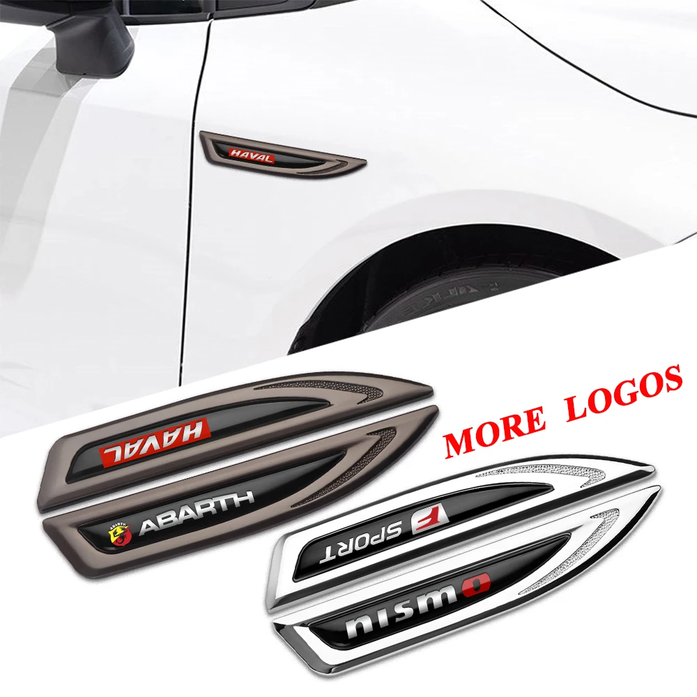 

2pcs Car Styling Side Door Body Fender Stickers Knife Badges Decoration For Seat Ibiza 6j 6l Leon MK3 5f mk2 mk1 Cupra Ateca etc