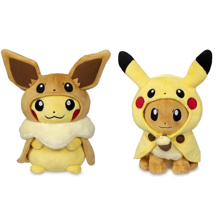 Плащ Eevee cos Пикачу плюшевые милые украшения Eevee Семья творческие игрушки коготь машина кукла