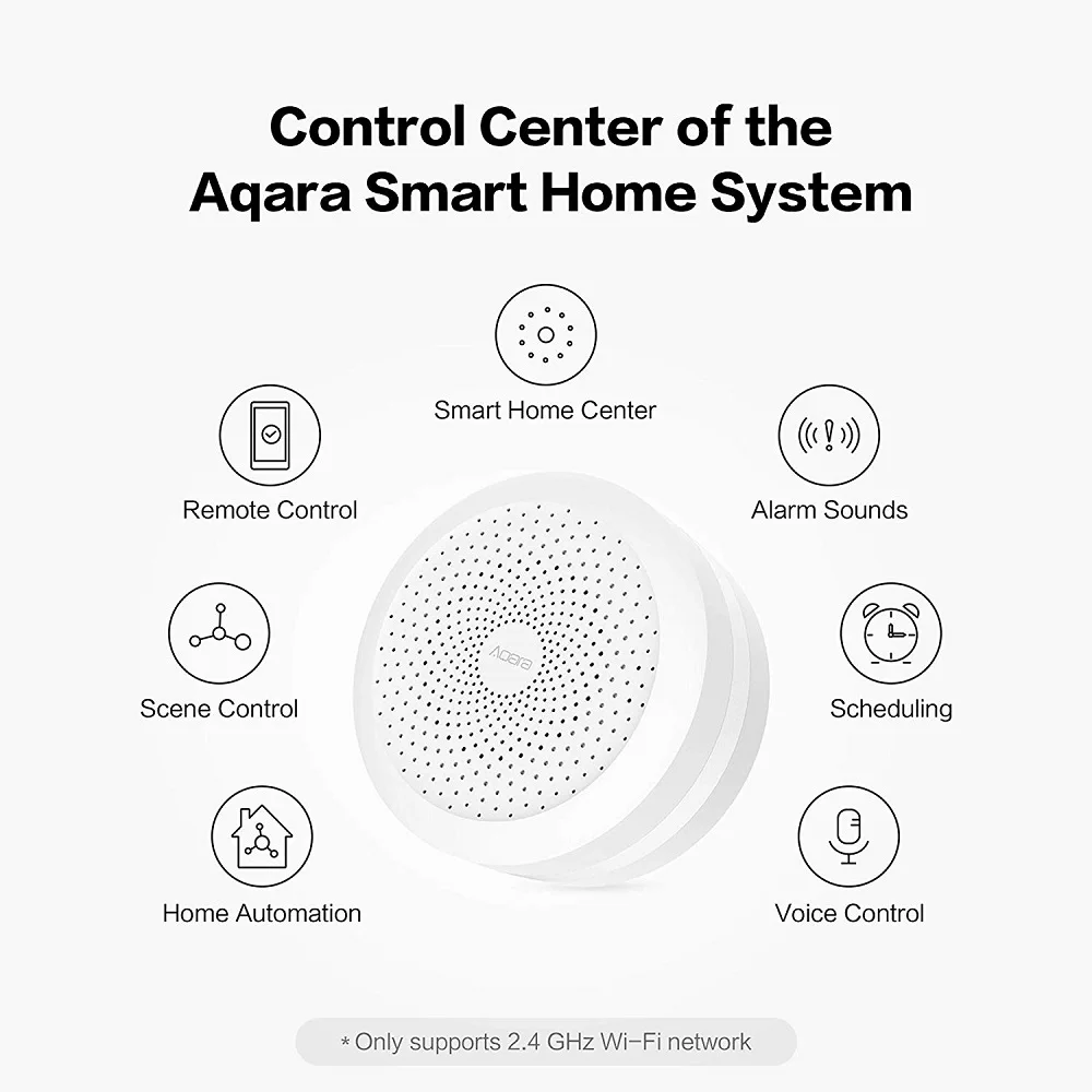 Беспроводной хаб Xiaomi Smart Aqara Hub M1S Gateway 3 ZigBee3.0 Wi Fi дистанционное управление