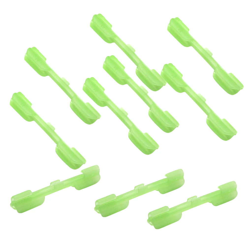 10pcs Fluorescent Glow Stick Clip Lightstick Fishing Night Float Dark Sticks Holder Men Women Outdoor |