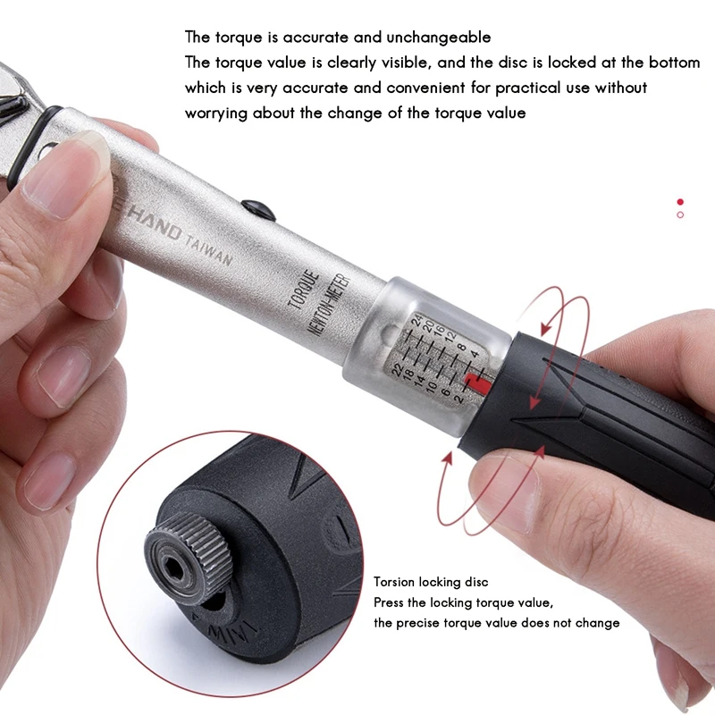 

BIKE HAND Bicycle Bike Torque Wrench Key Tool Socket Spanner Set Kit Cycling Repair Tool Kits Torque Fix Set