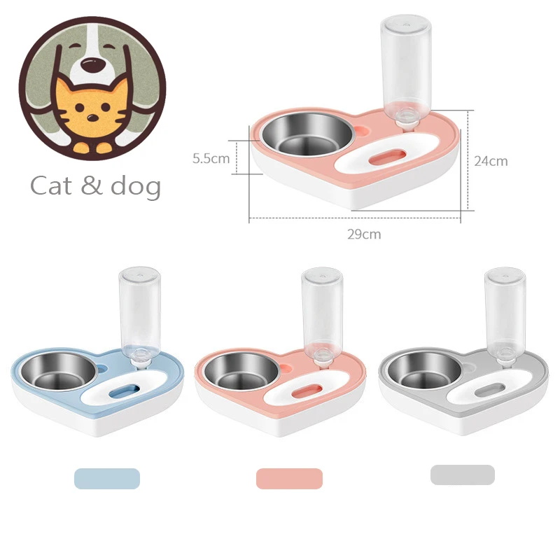 Кошачья миска бутылочка для подачи воды в Поильник собак миски автомата питьевой