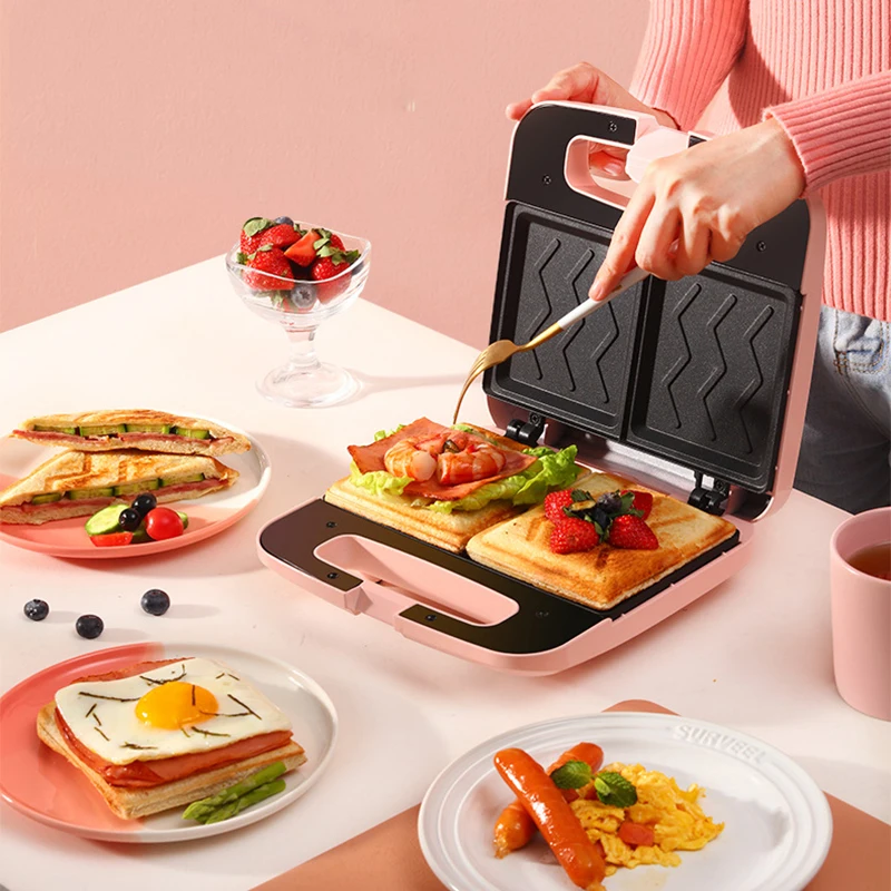 

Electric Sandwich Maker Breakfast Machine Household Light Food Multi-Function Waffle Maker Takoyaki Toast Pressure Toaster