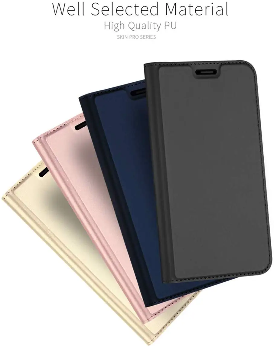 Ультра тонкий DUX DUCIS кожи Pro серии Бумажник кожаный флип чехол для Iphone 5 6s 6 plus 7 8 plus x XS XR XS Max samsung S8 S9 примечание 9