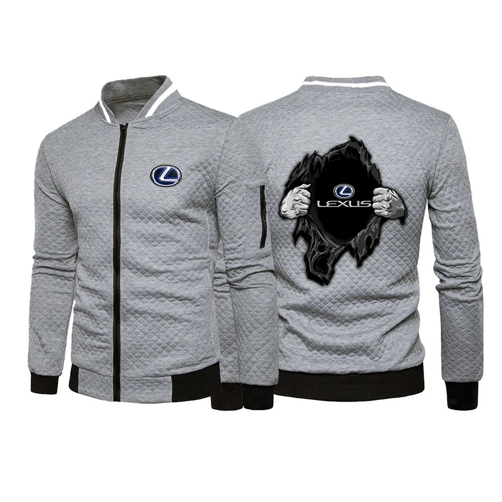 

2021 Men's Lexus Hoodies Sweatshirts Autumn Winter Patchwork Hoody Fleece Comfortable Tracksuit Male Warm Hooded Zipp