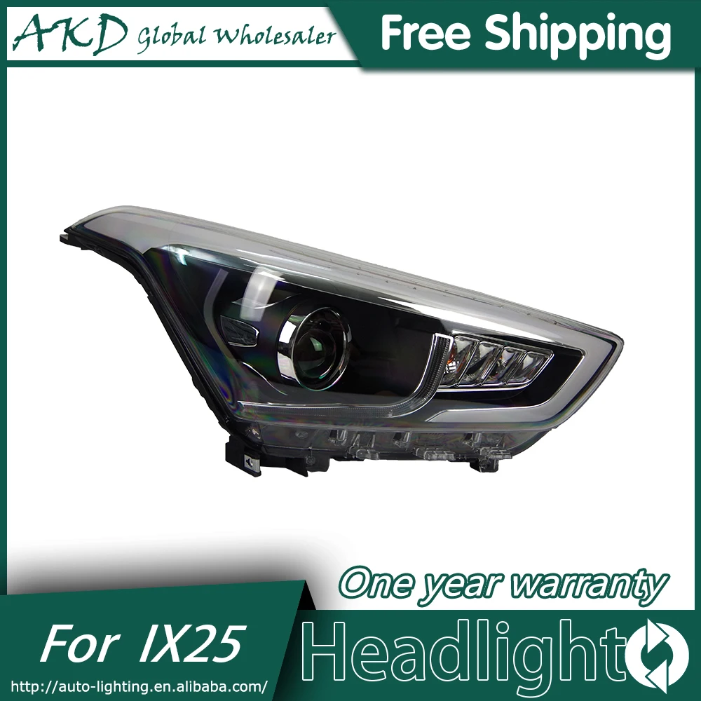 Автомобильный Стайлинг головной светильник для Hyundai IX25 s 2015 Creta светодиодный