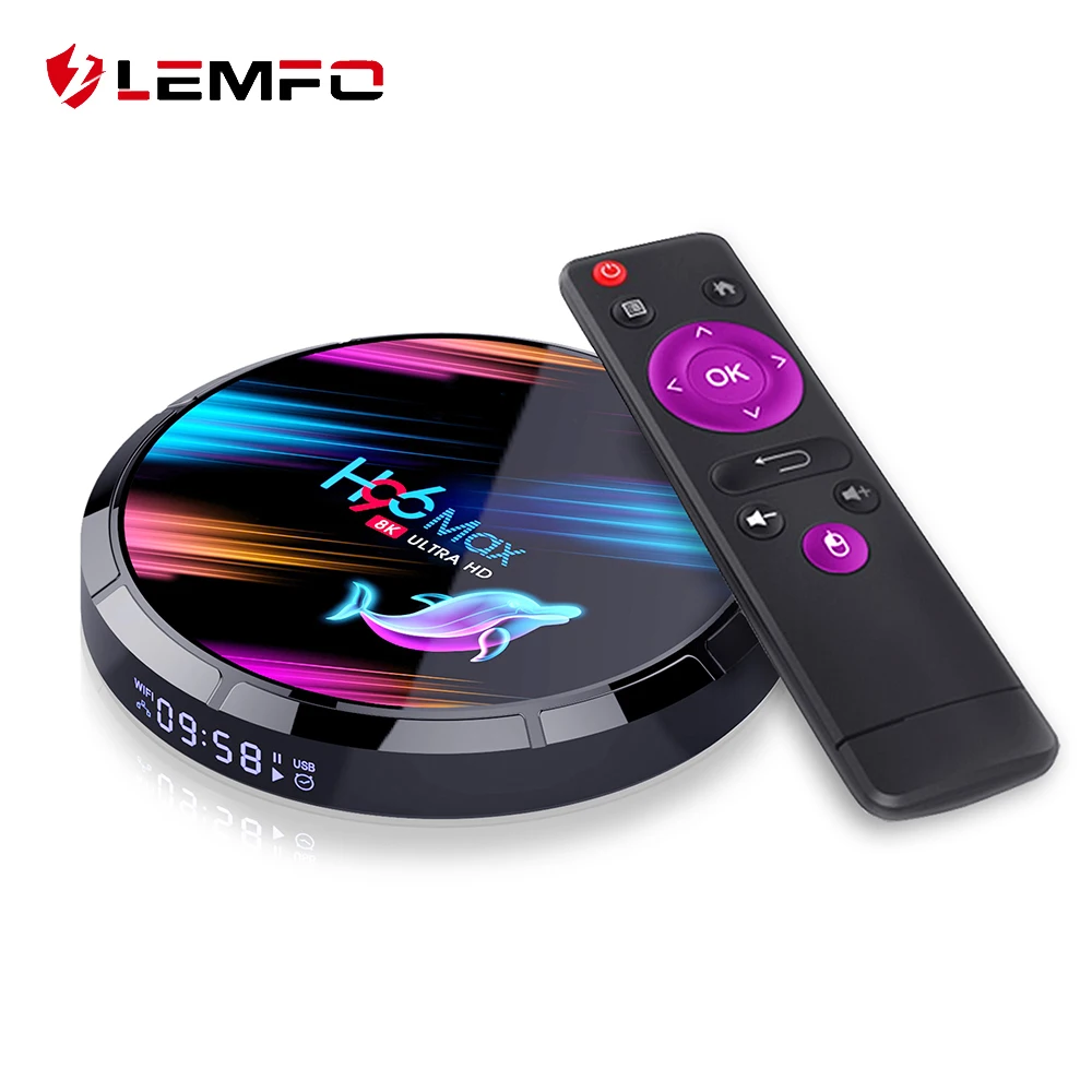 Приставка Смарт ТВ LEMFO H96 Max X3 Android 9 0 4 + 128 ГБ 8K|ТВ-приставки и медиаплееры| |