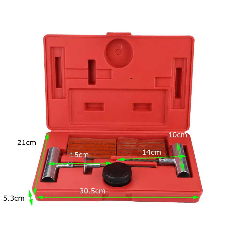 

35Pcs Car Tubeless Tire Repair Tool Kit Tyre Plug Flat&Puncture Fix Tool Set US Warehouse Free Shipping
