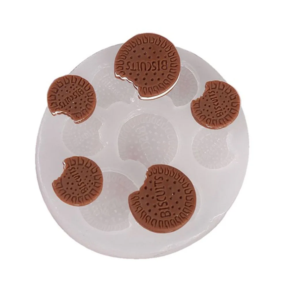 

1pcs Diy Handmade Biscuit Dessert Food Mould Flower Heart Ice Cream Pendant Resin Casting Mold Jewelry Making Art Craft Tools