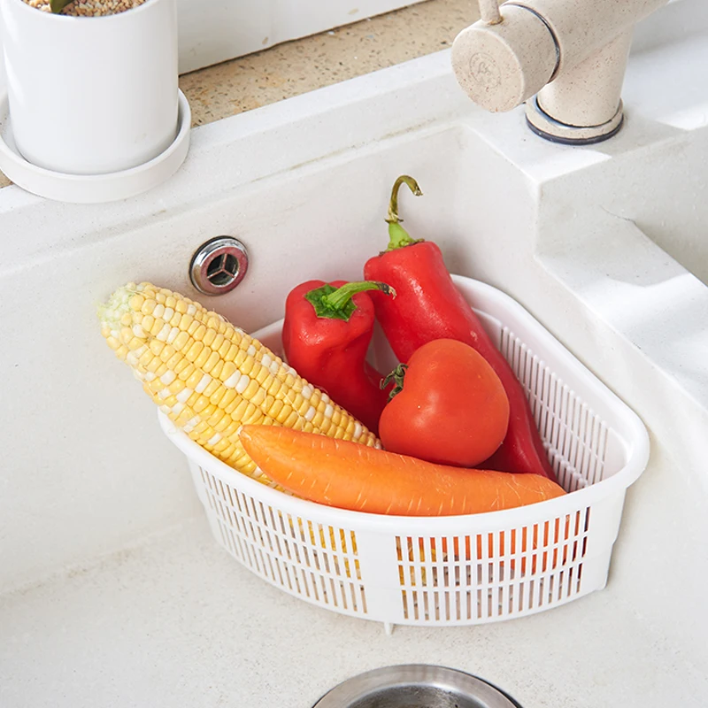 Горячая Trianglular сливная полка для хранения присоски кухни Ванная комната