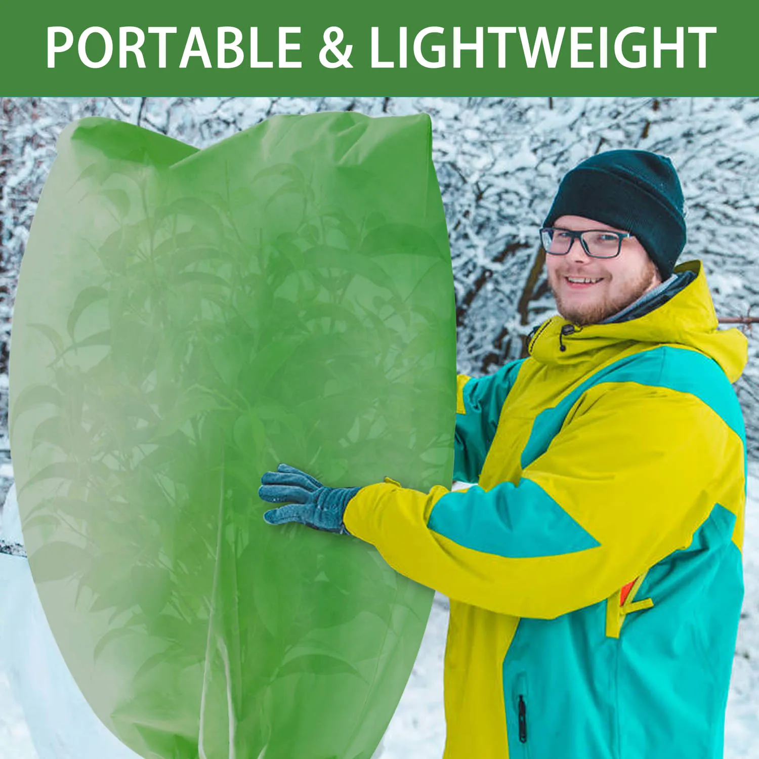 2 шт. зимние защитные сумки с растительным деревом теплая ткань для мороза одеяло