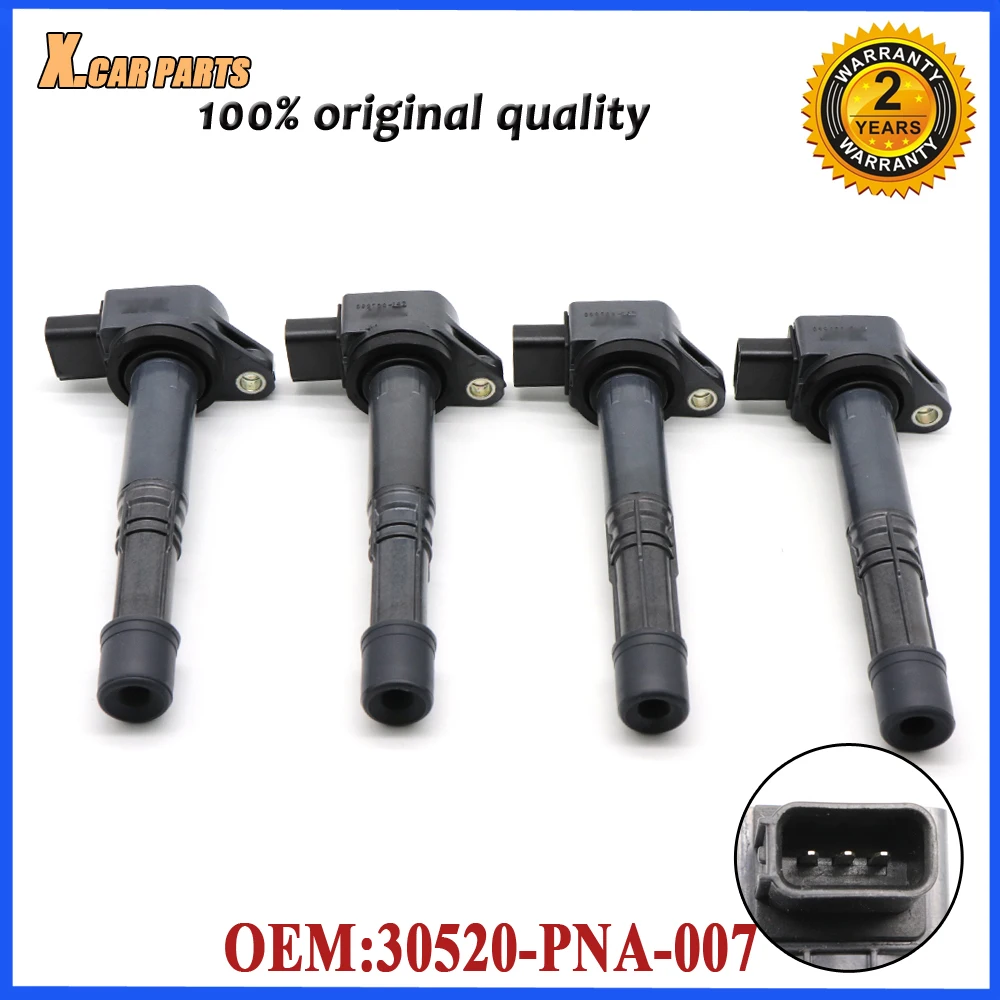 Катушка зажигания автомобиля 30520 PNA 007 1/4 шт. для Acura CSX RSX Honda Civic Element Accord S2000 Pilot 2 0 4