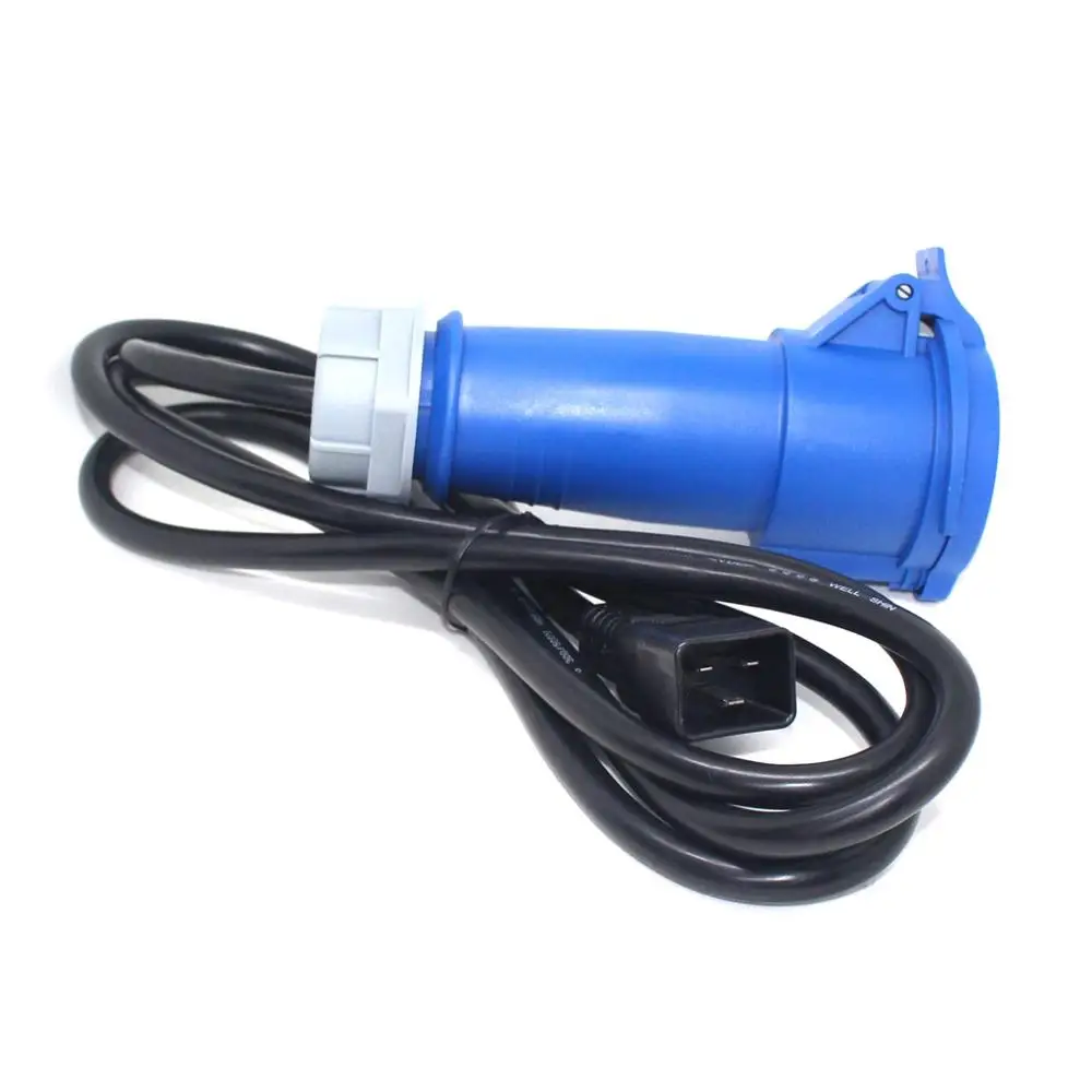 Шнур питания IEC C20-332C6 коннектор 2P + PE подключите устройство с входом IEC309 332P6 в