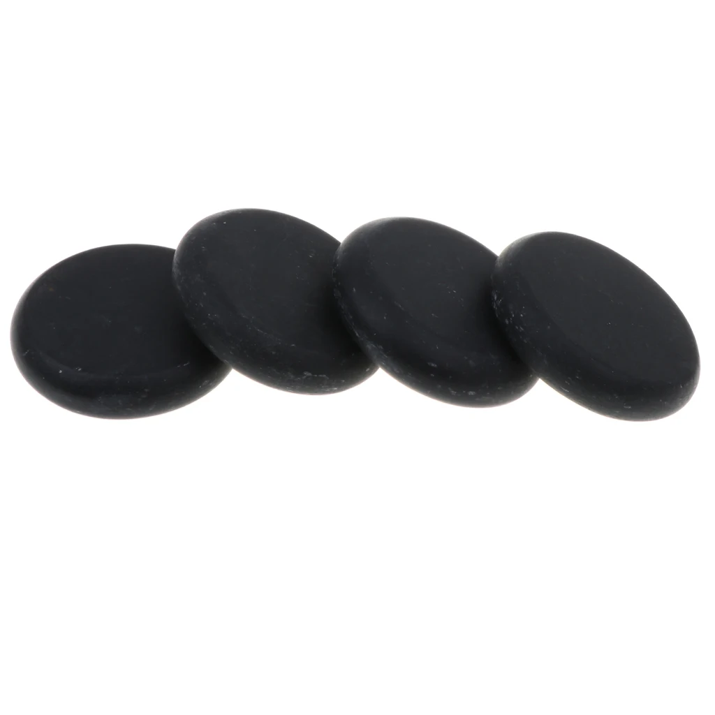 4pcs SPA Massage Energy Stones Kit Personal Hot Compress Spa Rock Basalt Body Health Care Stone |