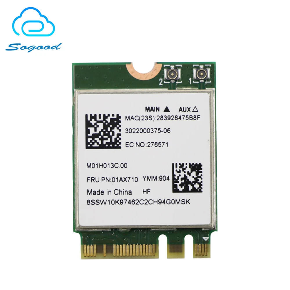Оригинальный Realtek RTL8821CE 802.11AC 1X1 NGFF/M.2 двухдиапазонный интерфейс 2 4G 5G bluetooth 4