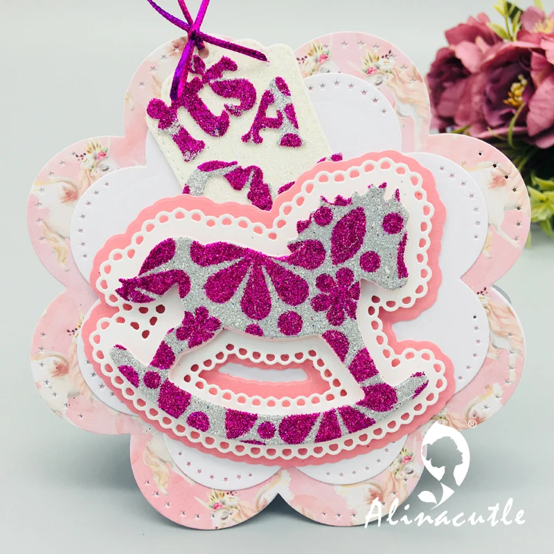 Металлическая высечка для высечки коня троянская Сделай Сам скрапбук бумага