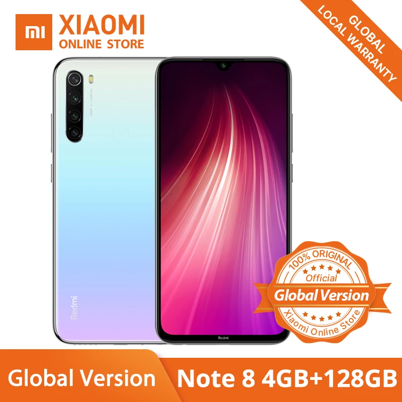 Глобальная версия сяоми Смартфон Xiaomi Redmi Note 8 4 /128 ГБ 48мп четырехъядерный