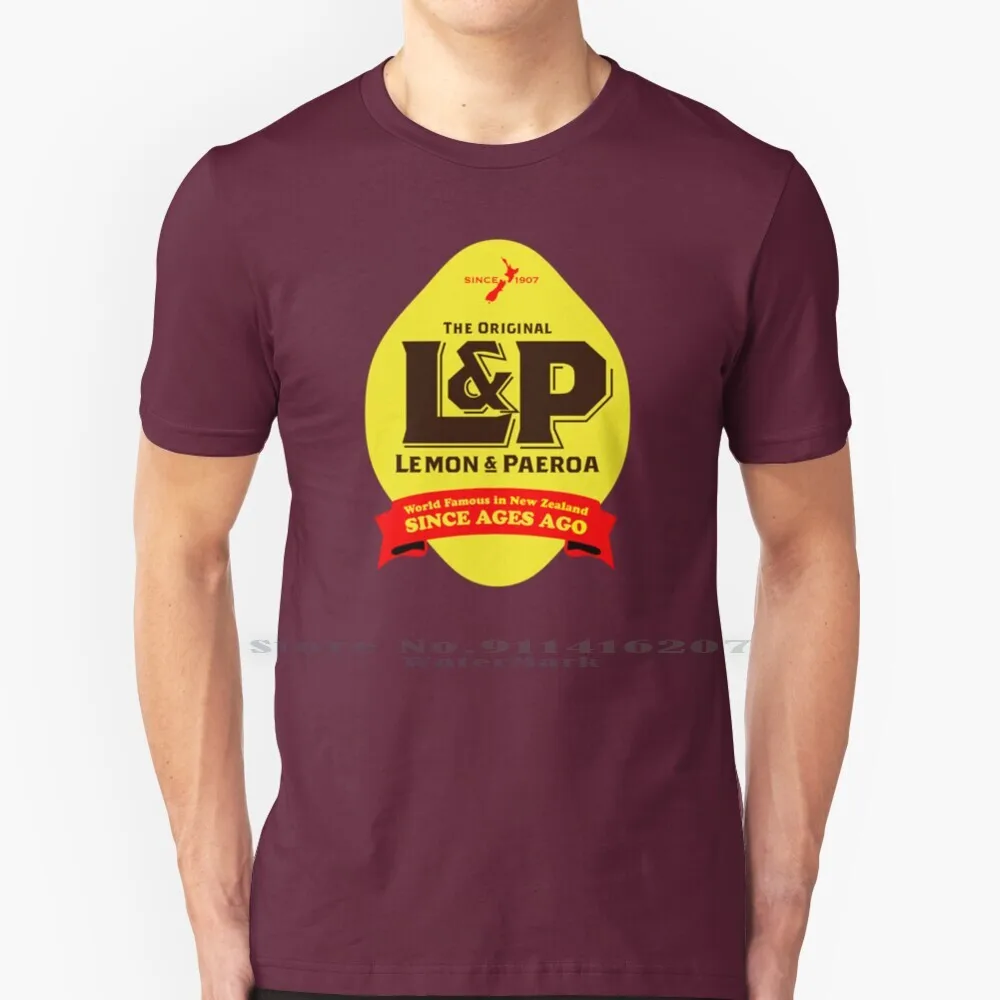Классическая футболка из Новой Зеландии Lemon And Paeroa 100% чистый хлопок L P и Новая