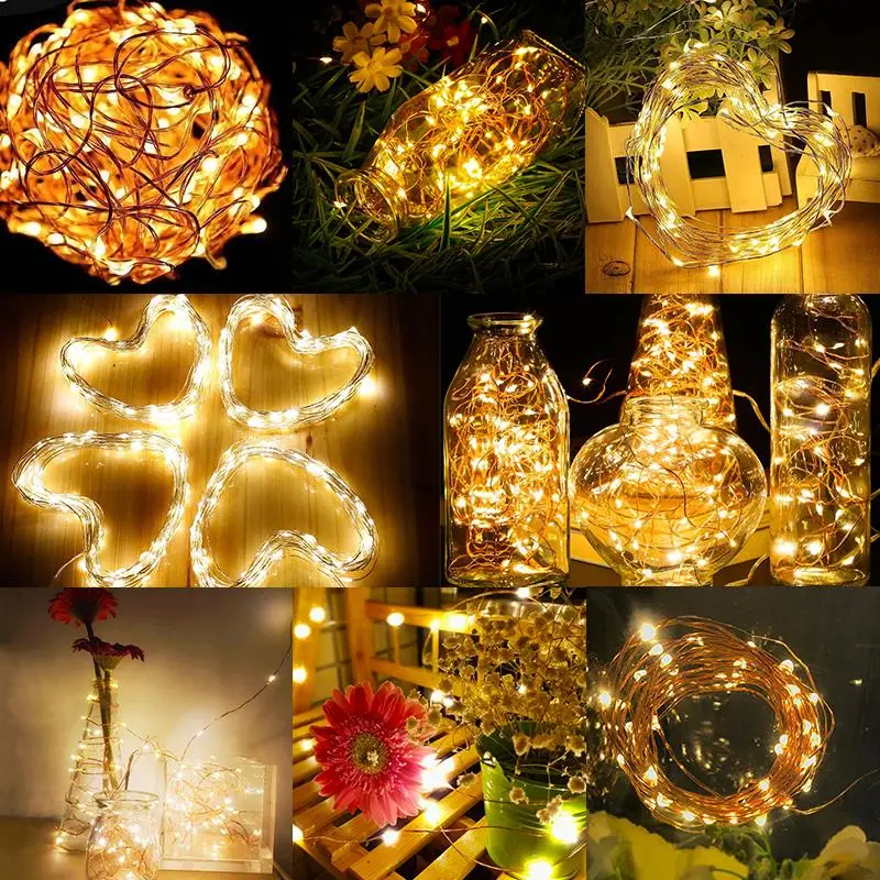 

Copper Wire Fairy String Light Fairy String Fairy Light Outdoor Landscape Lamp Xmas Decor Yard Romantic Super Bright Durable