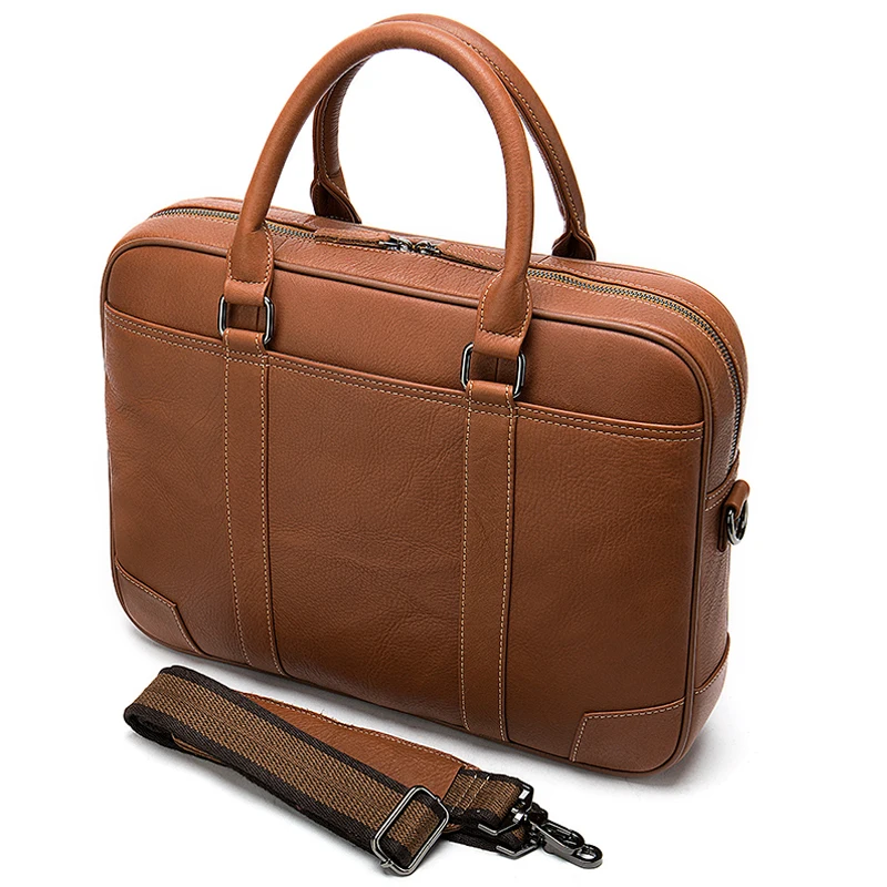 

men's briefcase 100% genuine leather laptop bag men leather office bags for men porte document business handbag for men