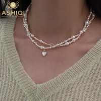 ashiqi 82cm long natural freshwater pearl necklace various wearing styles sweater chain jewelry gifts for women