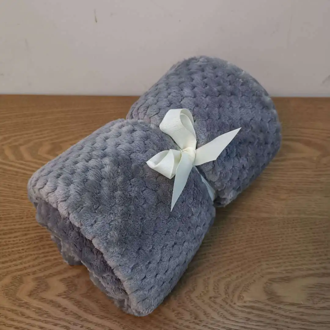 

Baby Blanket Thermal Fleece Pineapple Grid Blanket Infant Swaddle bed spread Stroller Wrap For Newborn Baby Bedding Blankets