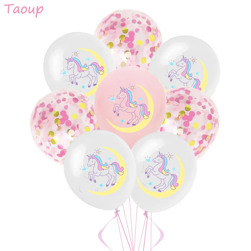 

Taoup 1pc Handhold Cartoon Unicorn Balloons Foil Animals Accessories Cute Happy Unicorn Birthday Party Favors Unicornio Balloons