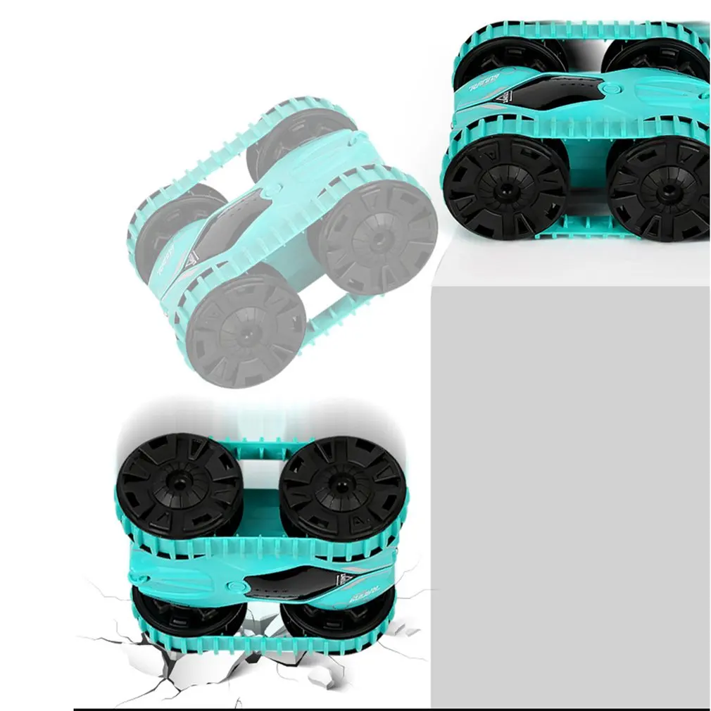 Гусеничный двухсторонний трюковый автомобиль с дистанционным управлением