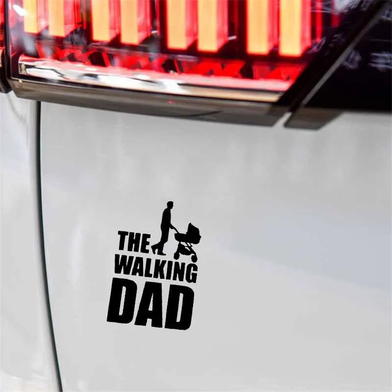 

Personality The Walking Dad Car Sticker Waterproof Motorcycle Decals Pvc 15cm X 10cm