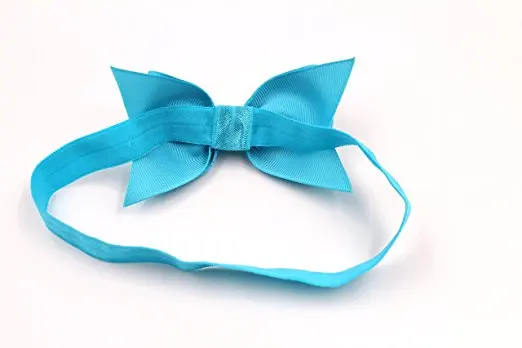 

Baby Girl Headband Boutique Ribbon Bow soft elastic headband for newborn accessories