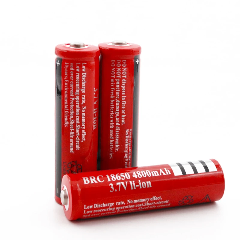 

18650 Battery 18650 Li- Ion Oplaadbare Batterij 3.7V 4800 Mah Li-ion Batteries Only Bundle 1 Cn(origin) Aicherish 2-10 CE
