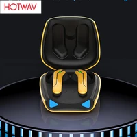 hotwav k75 earphones tws 5 0 bluetooth wireless dual ear switch gaming earphones ipx5 waterproof low delay with mic headset