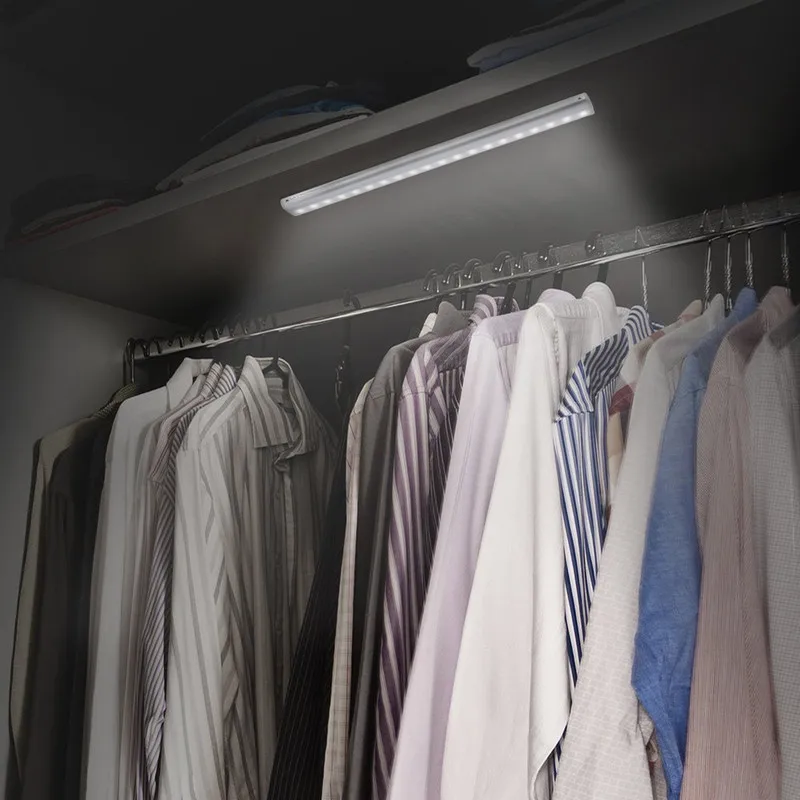 Светодиодная подсветка под шкаф PIR датчик движения лампа для кухонного шкафа