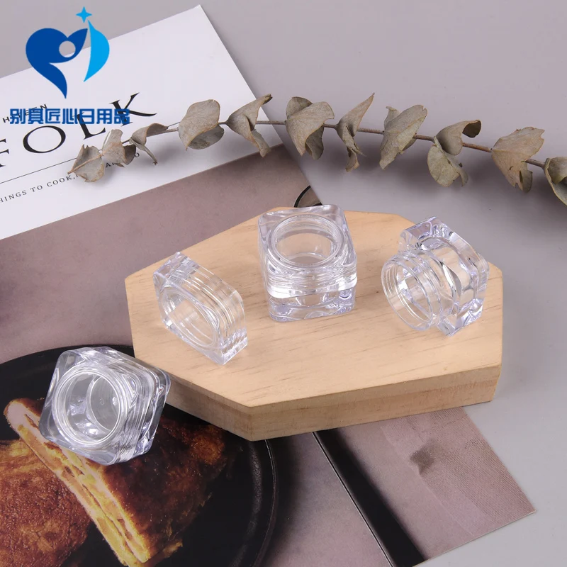 10 шт./Лот пустые прозрачные акриловые тени для век банки крема лица косметические