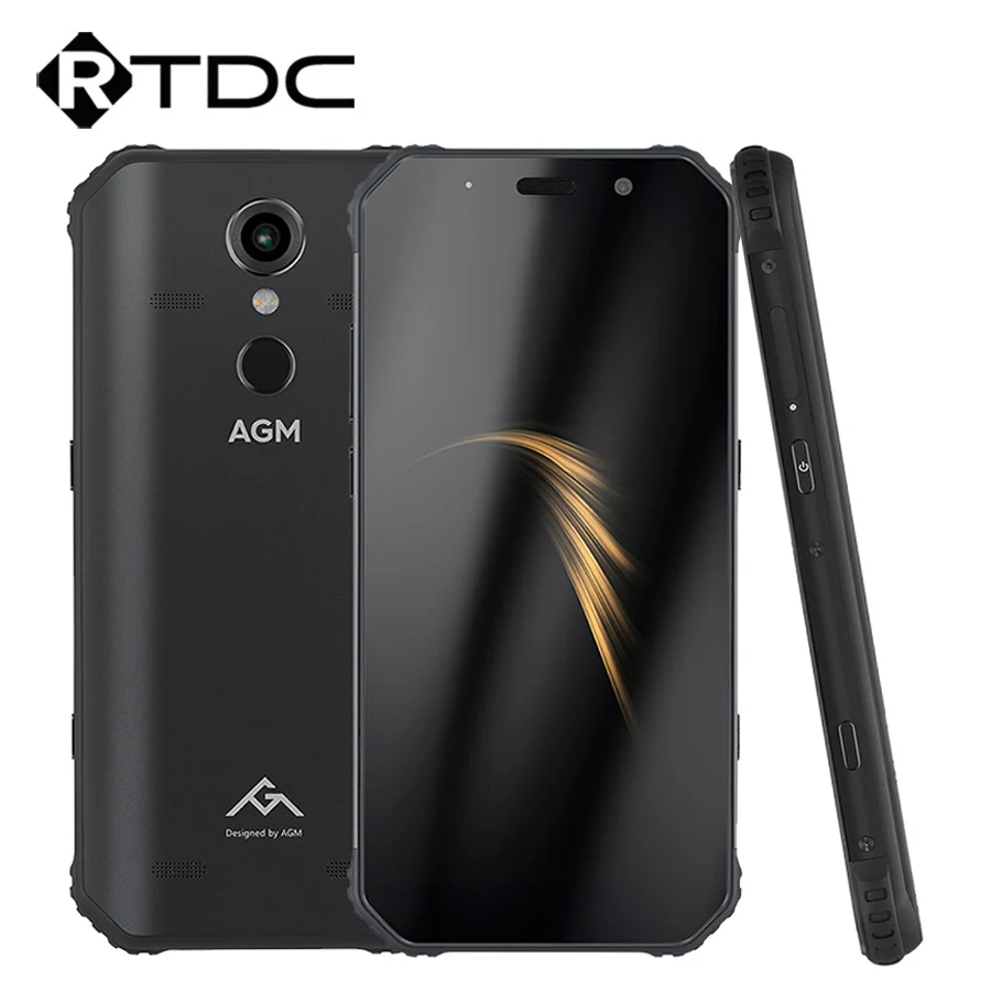 AGM A9 IP68 водонепроницаемый мобильный телефон 5,9" HD 18:9 4 Гб ОЗУ 32 Гб ПЗУ Qualcomm SDM450 Восьмиядерный 5400 мАч отпечаток пальца тип-c NFC