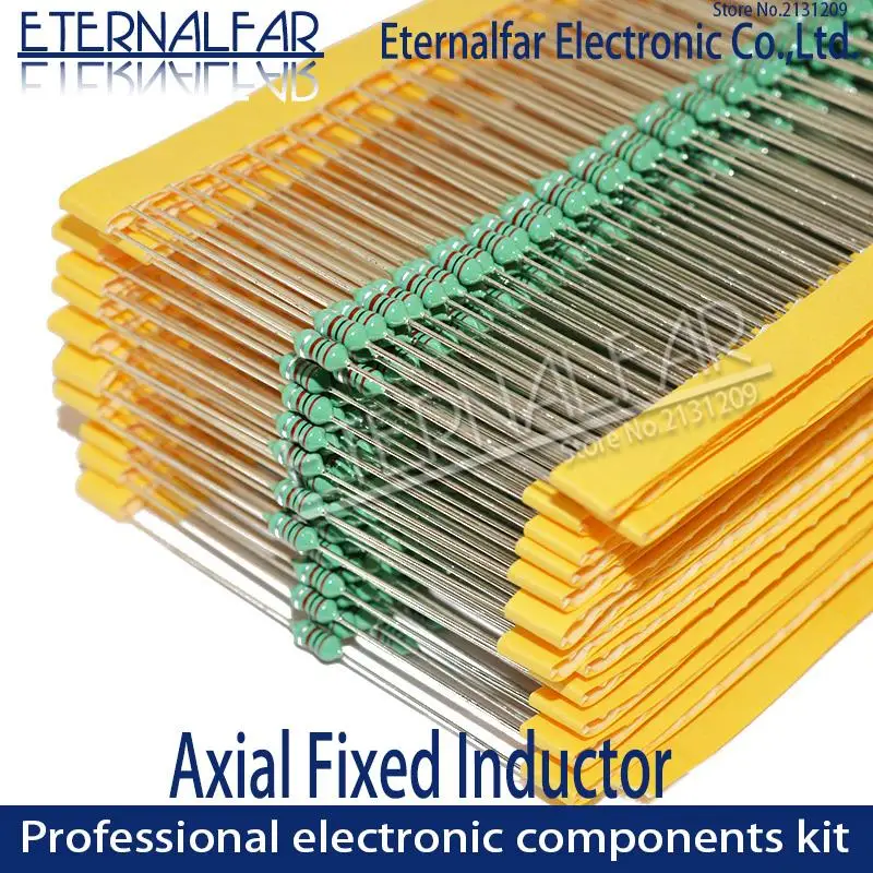 0410 1/2W 0.5W 2.2UH 2.2 UH 2R2K 22UH 220K Axial Fixed Color Code Ring Inductors DIP Inductance Radios Electromagnetic Induction |