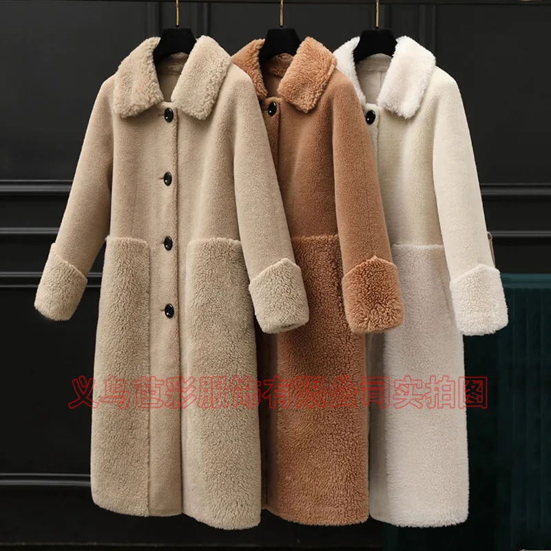 Женская куртка меховое пальто зимняя флисовая женское длинное женская